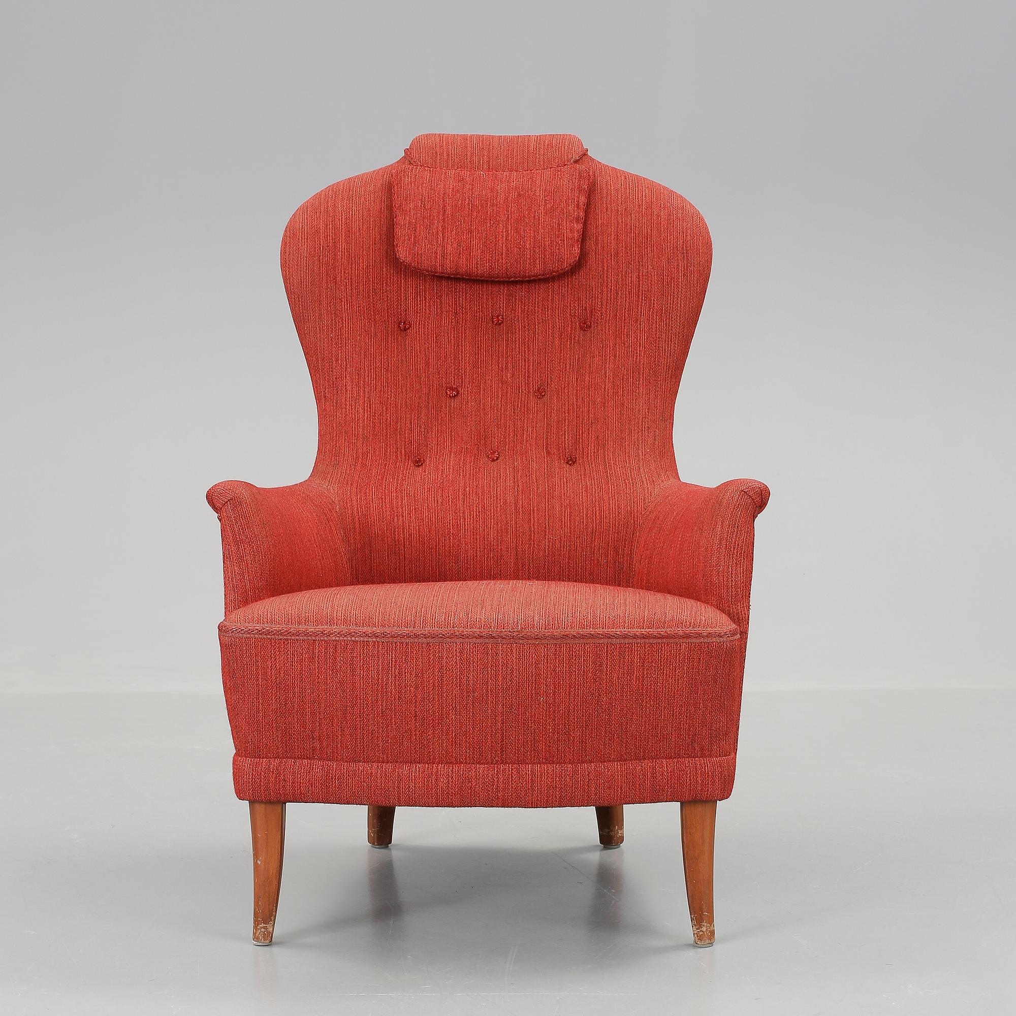 FÅTÖLJ, "Farmor", Carl Malmsten, 1900-talets andra hälft.