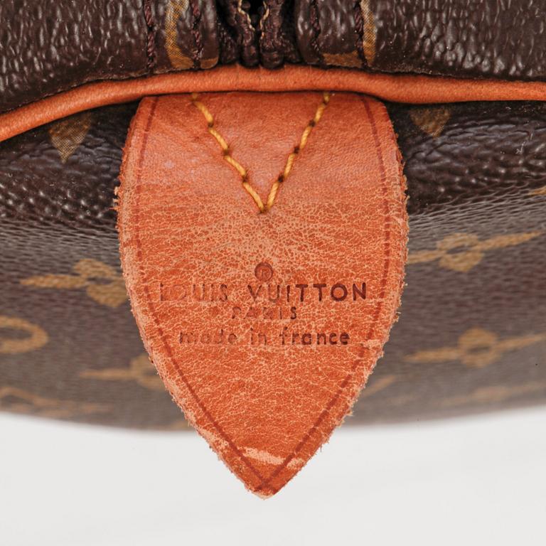 LOUIS VUITTON, a monogram canvas weekend bag, "Keepall 55", 1988.