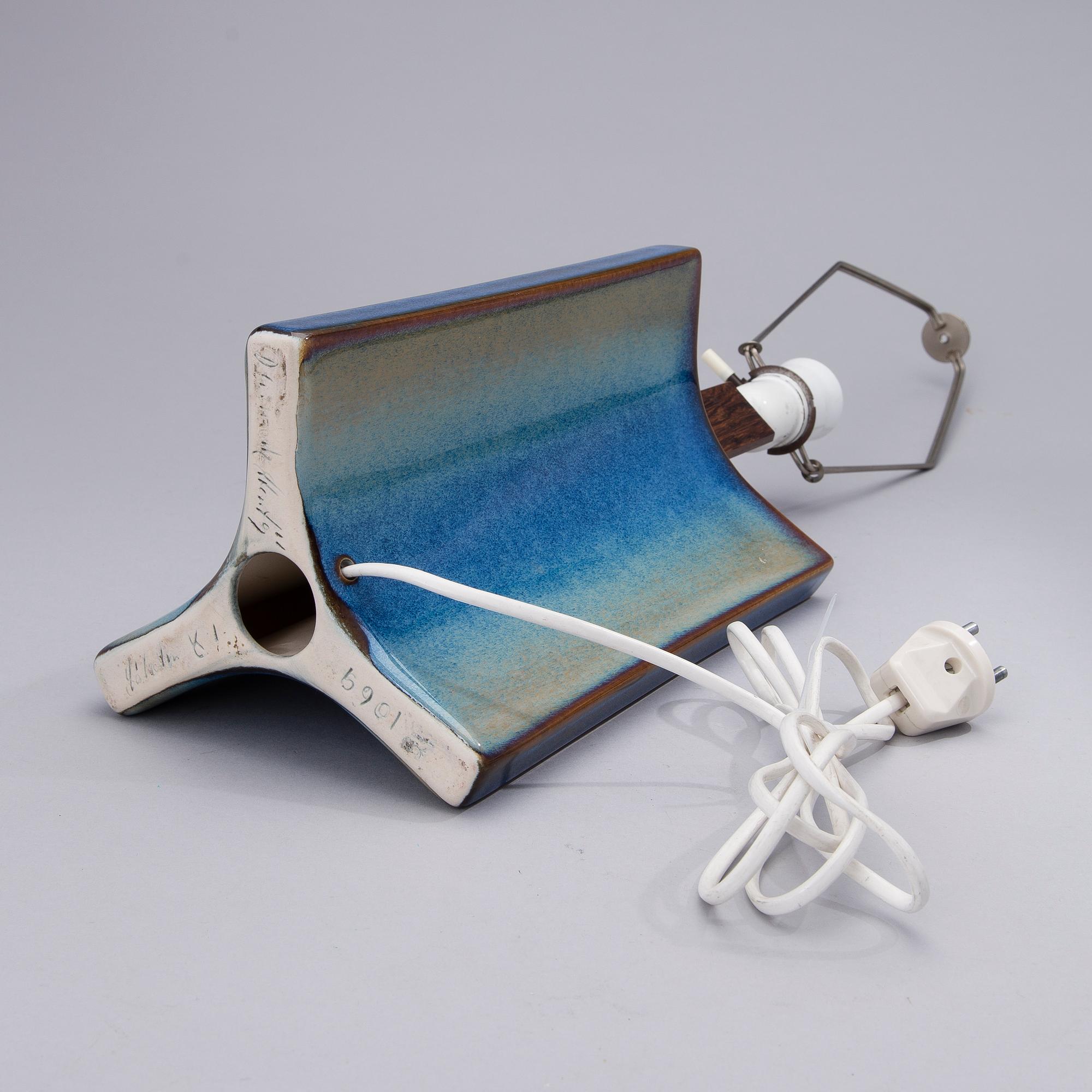 BORDSLAMPA, Söholm, Stentöj, Bornholm, Danmark,  1960-70-luku.