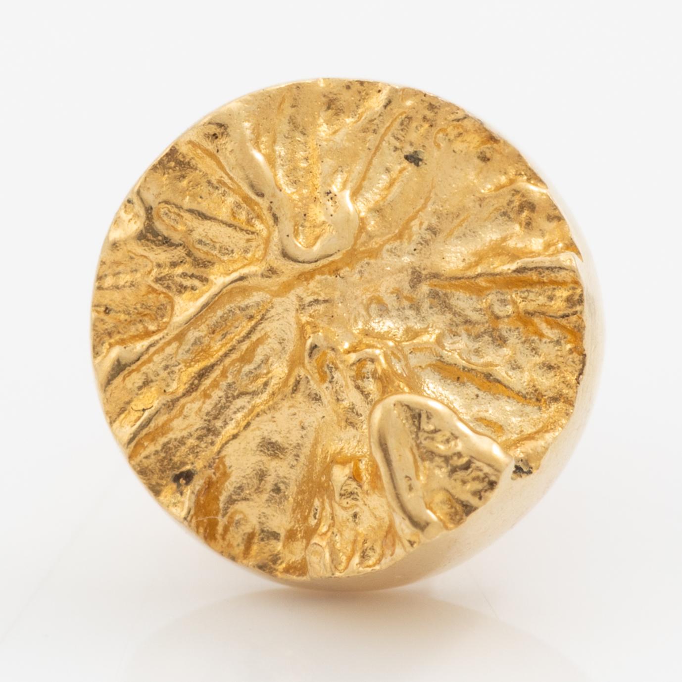Lapponia, a shirt button, 18K gold, Finland 1978.