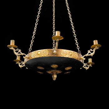 A late 19th century empire style ceiling light.