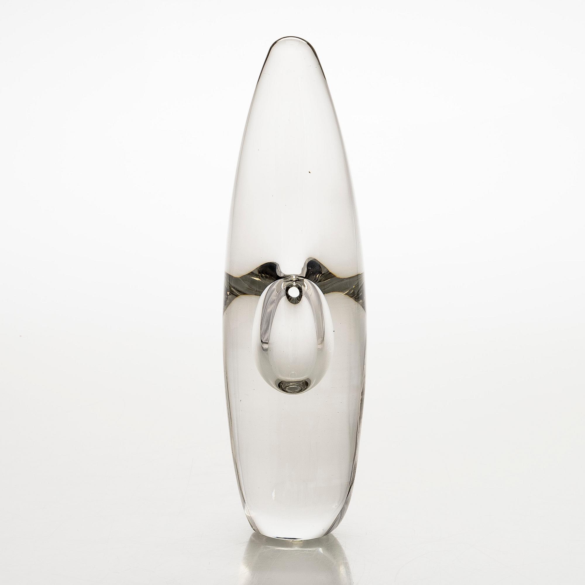 Timo Sarpaneva, skulptur, "Orkidé", signerad Timo Sarpaneva Iittala -58.