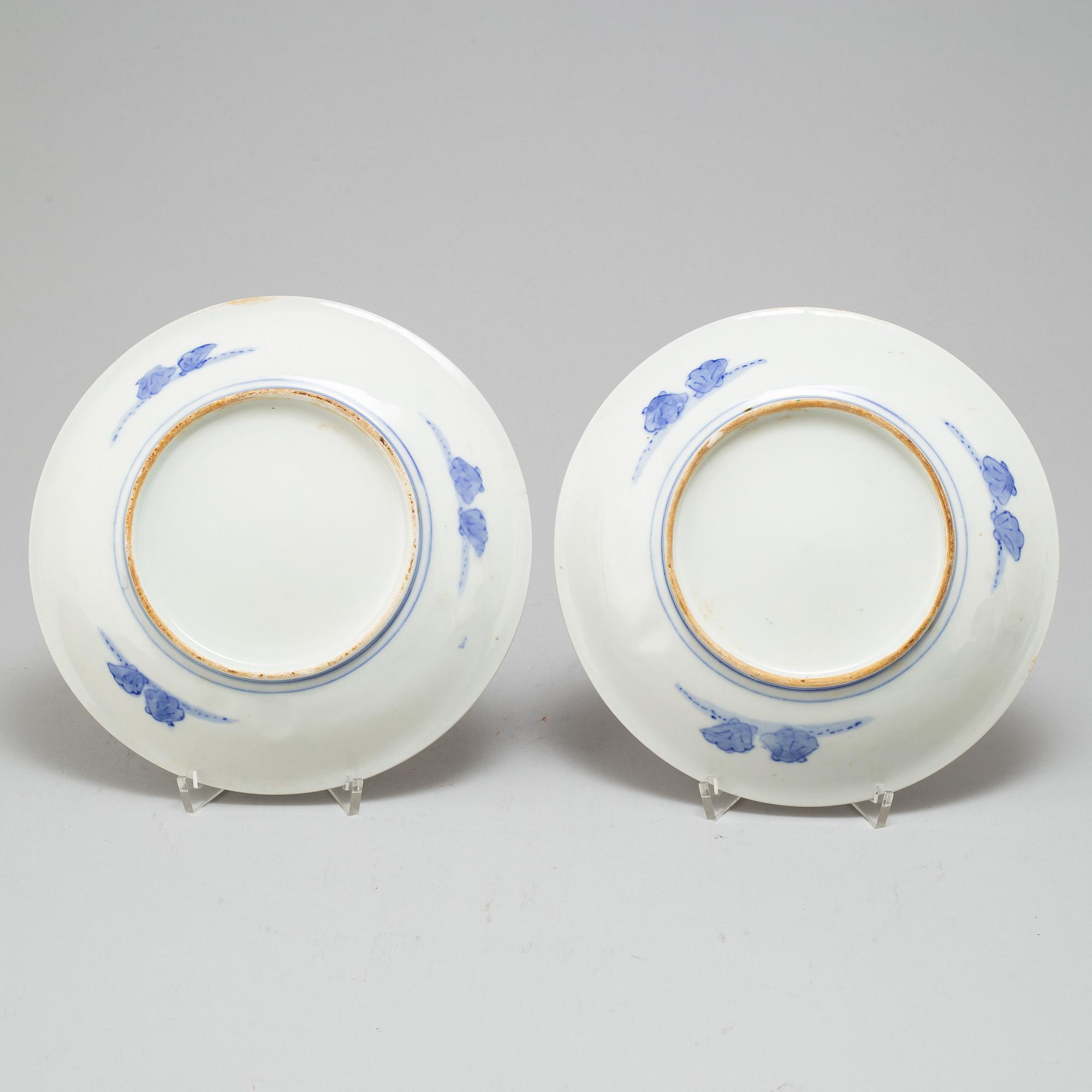 DISHES, a pair, porcelain, Japan, early 20th century.