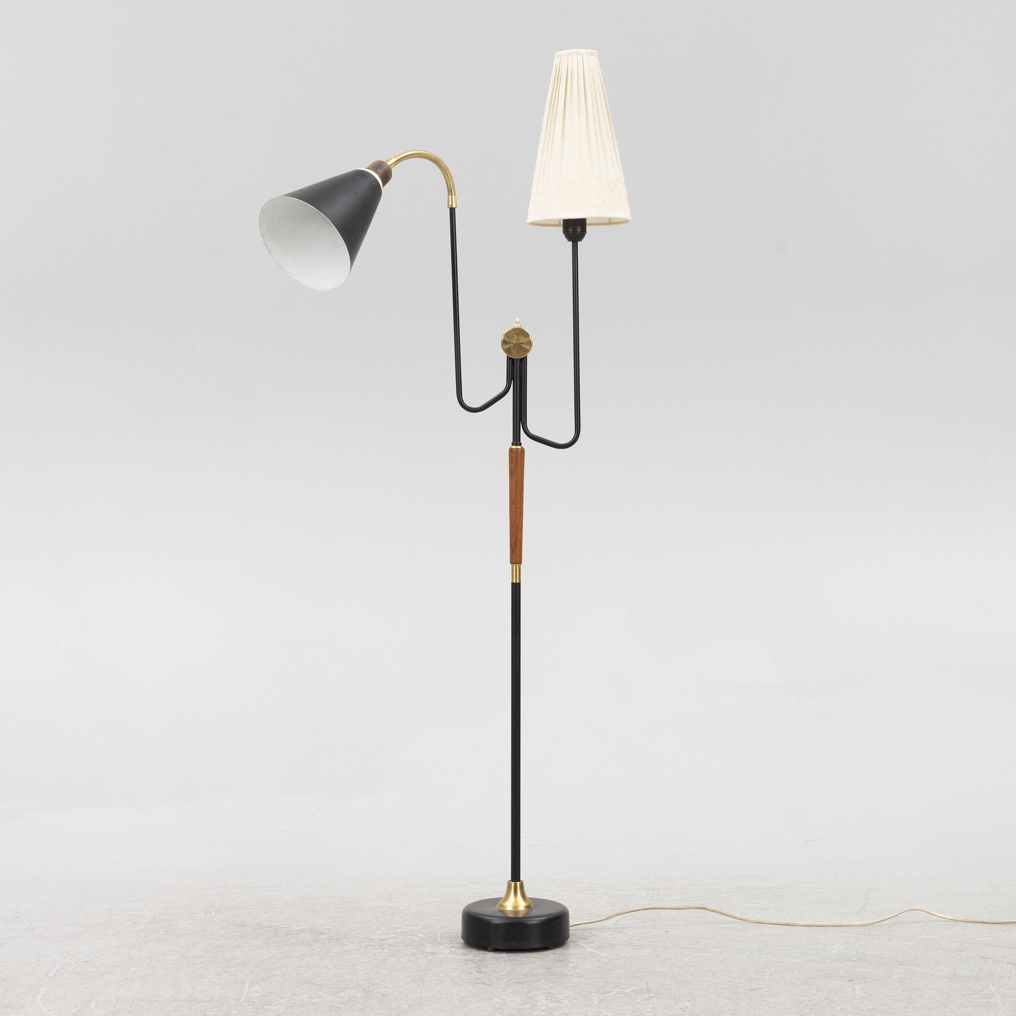 Golvlampa, Möllers Armatur, Eskilstuna, 1950-tal.