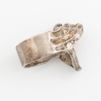 Olle Ohlsson, a ring, silver, Stockholm 1967.
