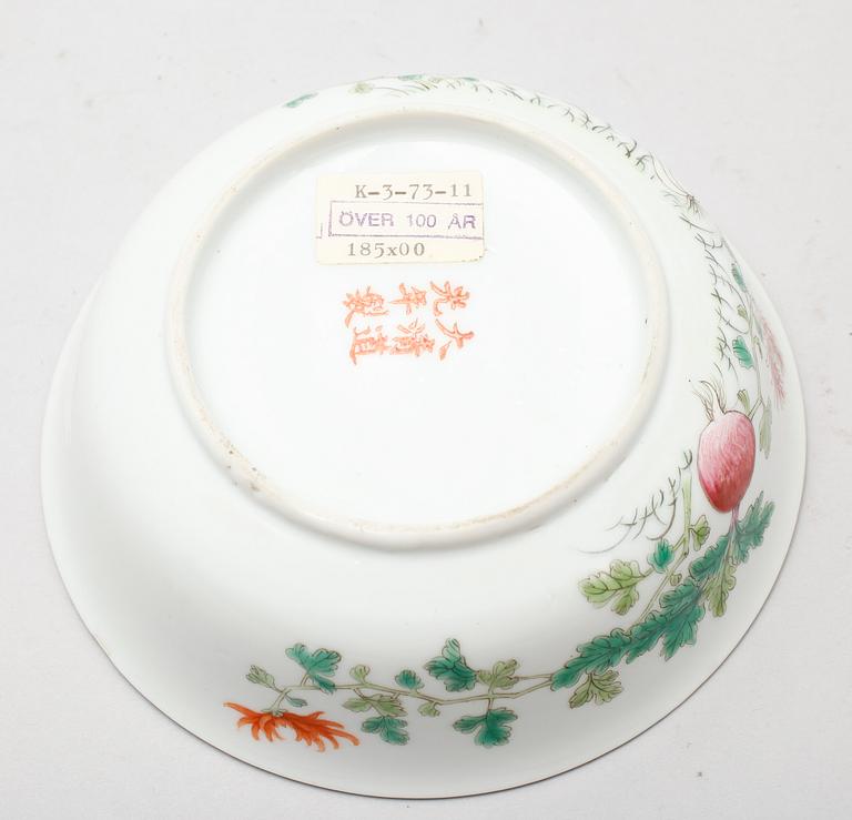 SKÅLFAT, porslin, Kina, 1800-tal.