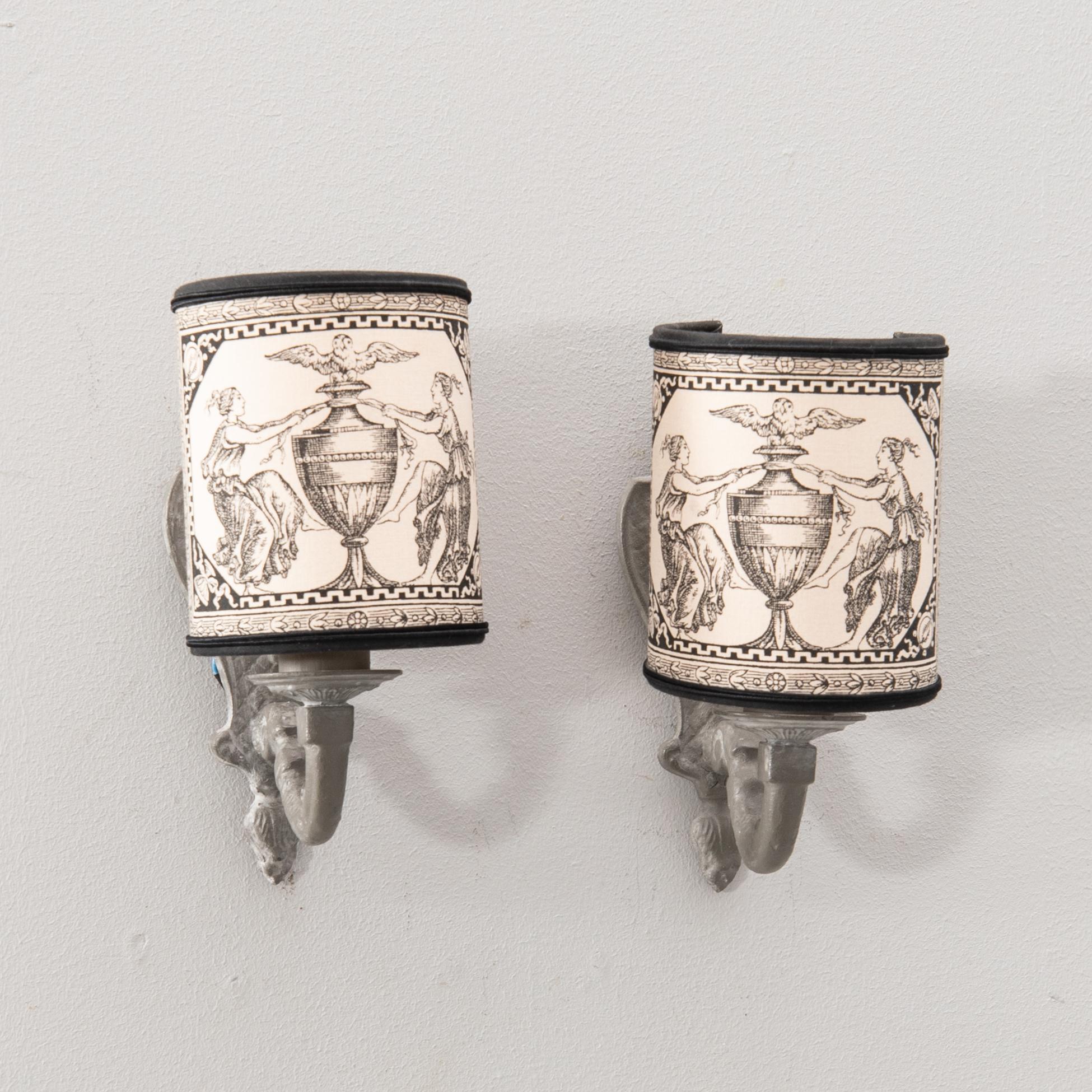 Wall sconces, a pair, France, 20th century.