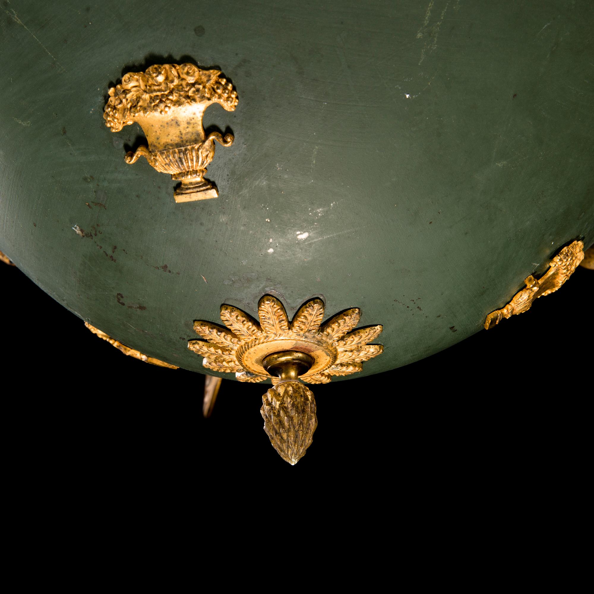 An empire style ceiling lamp from around 1900.