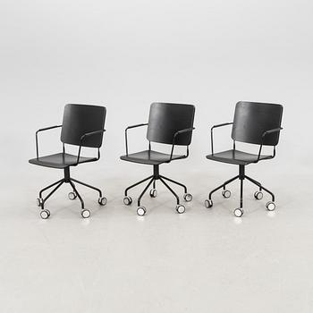 Armchairs, 6 pcs "Feather swivel", Edsbyn, contemporary.