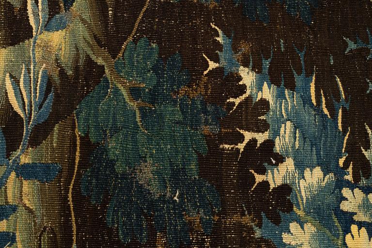 A tapestry, "Verdure", tapestry weave, ca 218  x 327 cm cm, Flanders, the first half of the 18th century.