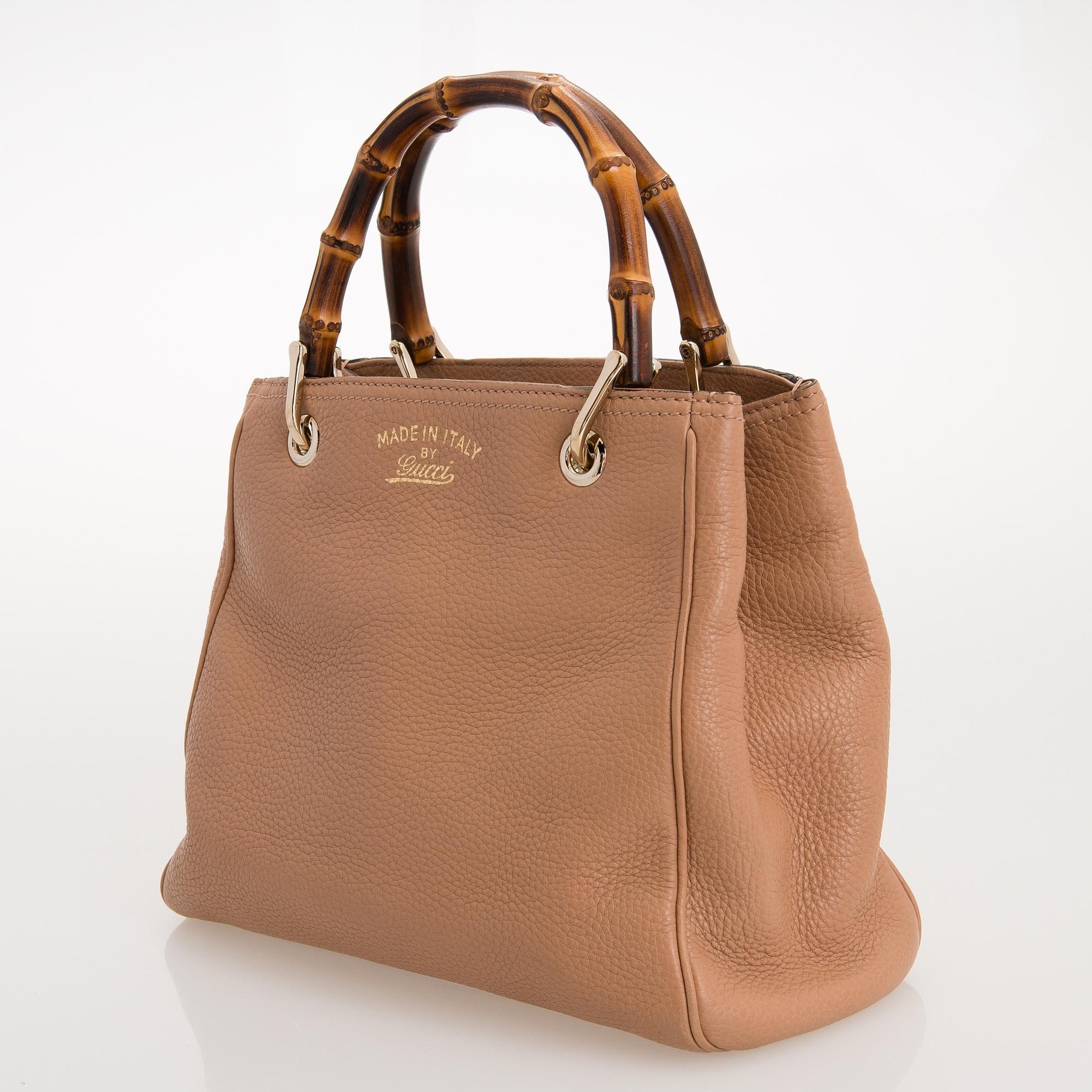 GUCCI, väska, "Small Bamboo leather shopper".