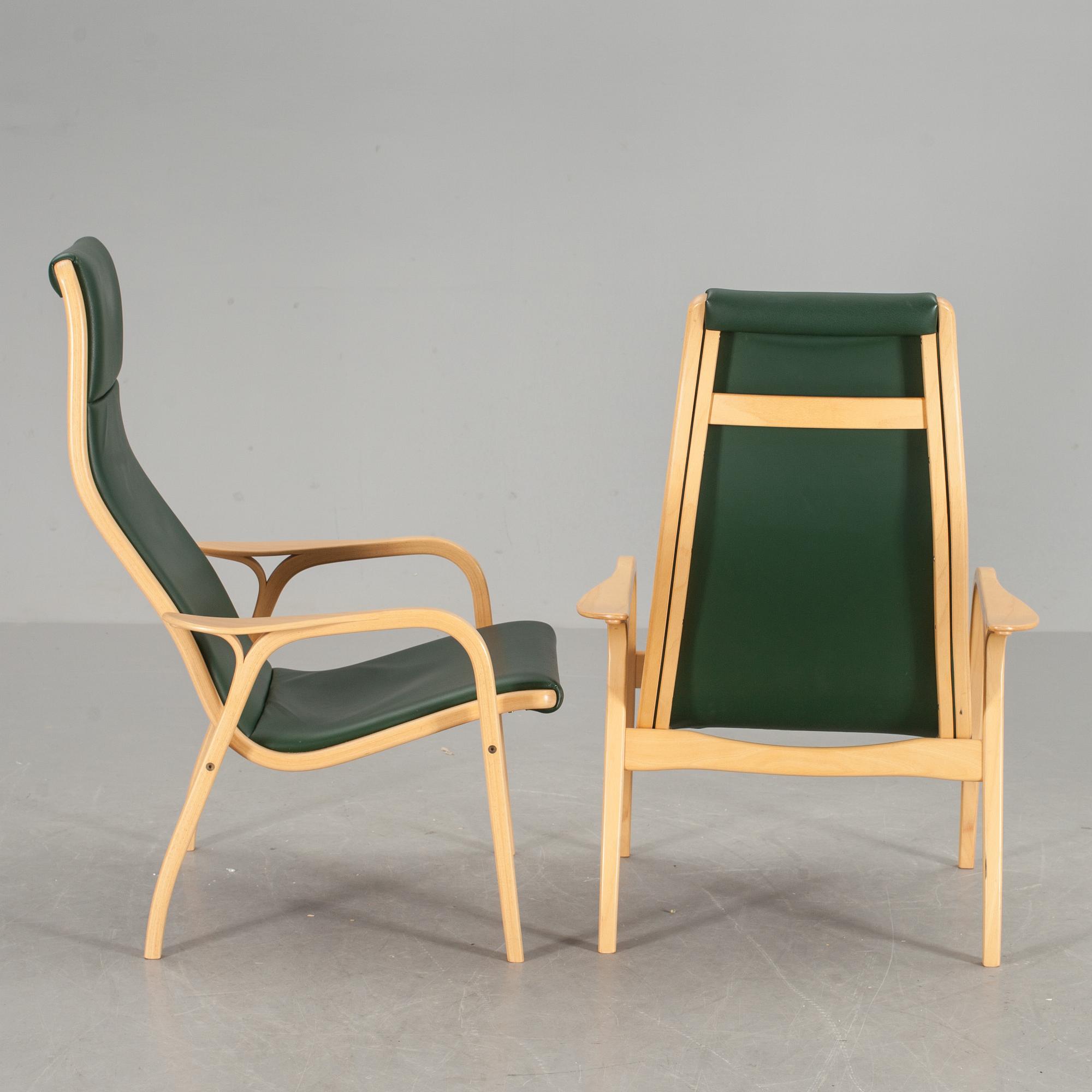 FÅTÖLJER, ett par, "Lamino", Yngve Ekström, Swedese.