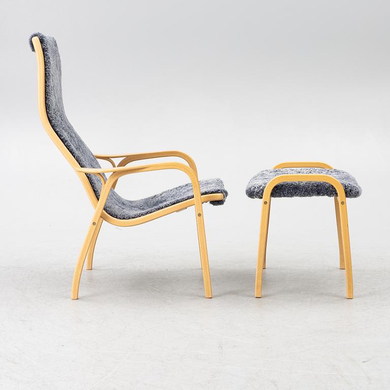 Yngve Ekström, armchair and footstool, "Lamino", Swedese.