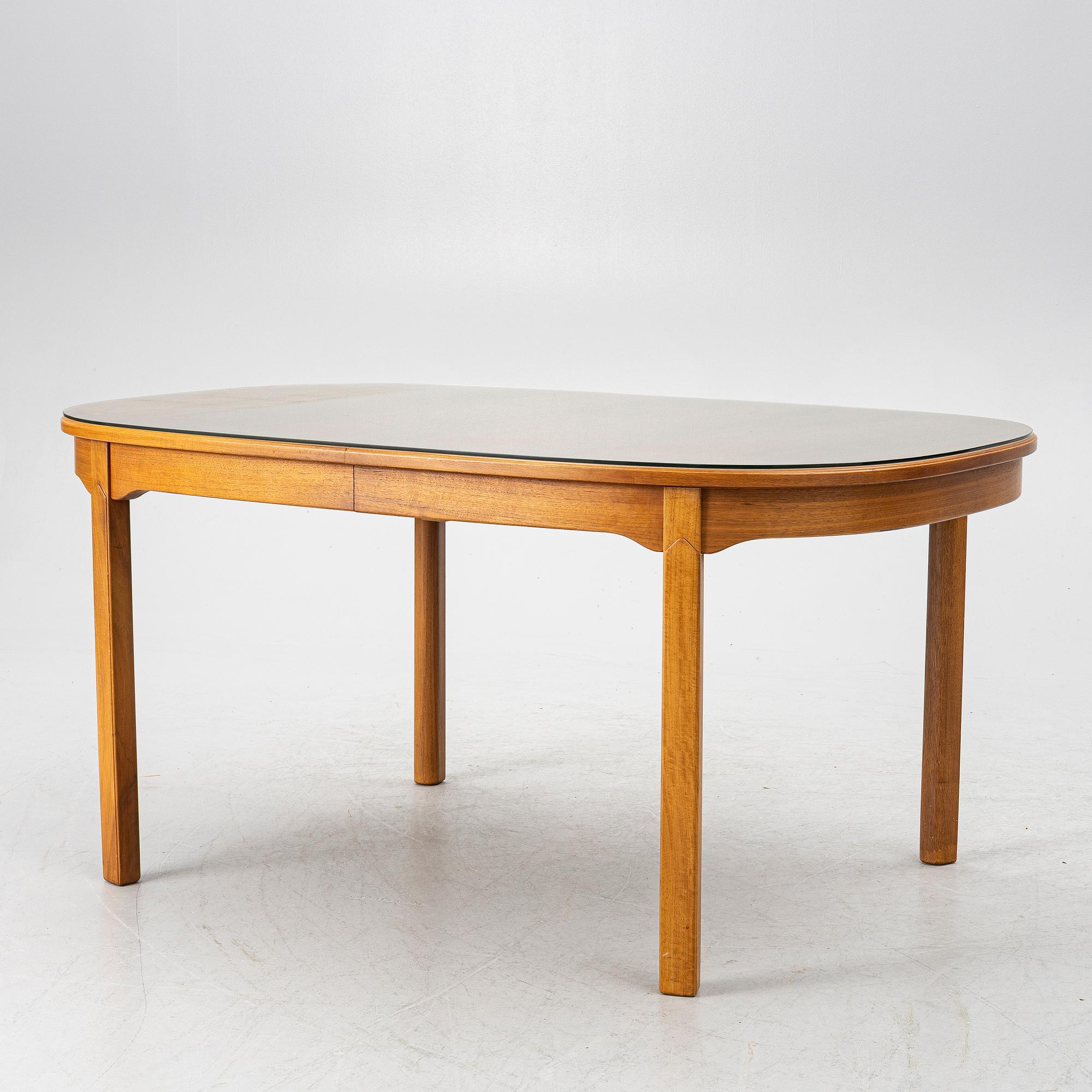 Carl Malmsten, a seven-piece dining suite, 'Ambassadör', Åfors Möbelfabrik.