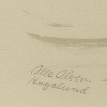 Olle Olsson-Hagalund, "Flicka med undulater".