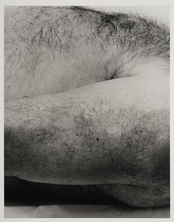 John Coplans, "Lying Figure, four panels", 1990.
