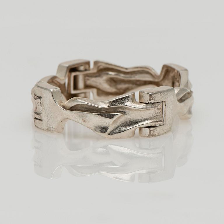 ARMBAND, silver, Lapponia 1975.