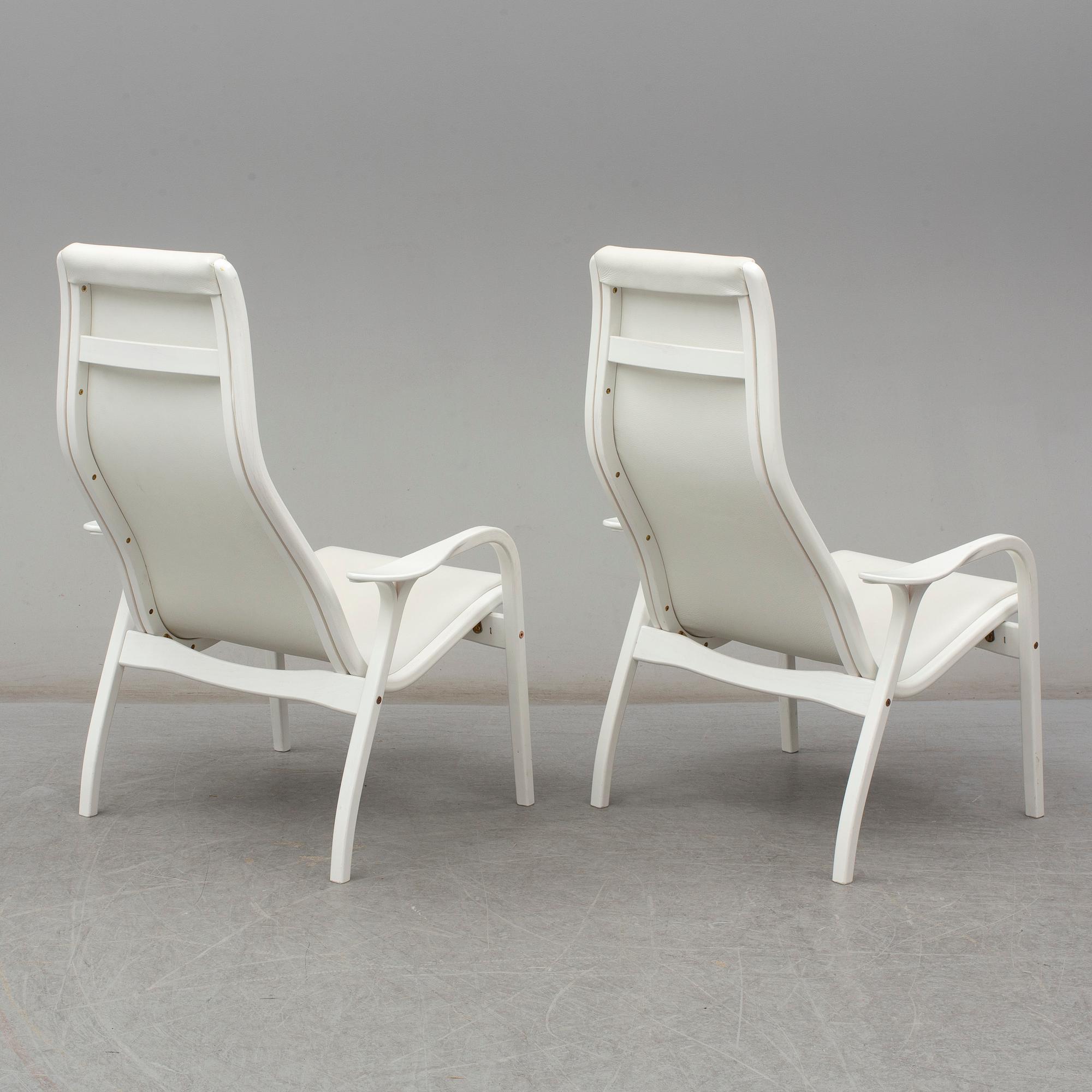 Five 'Lamino' easy chairs by Yngve Ekström from Swedese.