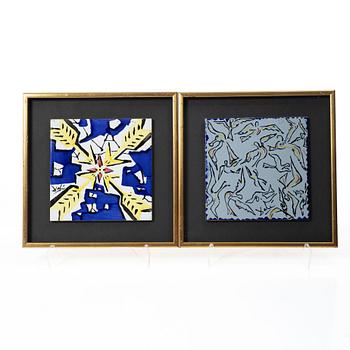 Salvador Dalí, after, six tiles.