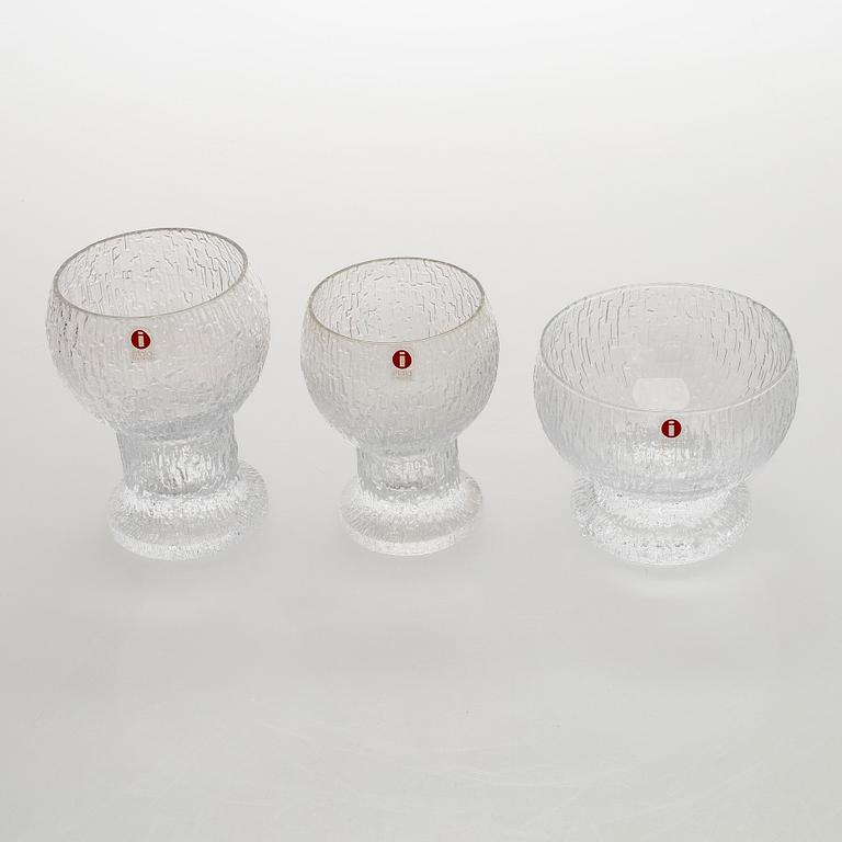 Timo Sarpaneva, juomalaseja, 28 kpl "Kekkerit", Iittala.