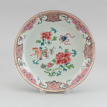 A set of five odd famille rose dishes, Qing dynasty, Qianlong (1736-95).