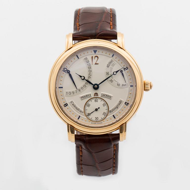 MAURICE LACROIX, Masterpiece Collection, Calendrier Rétrograde, wristwatch, 43 mm.