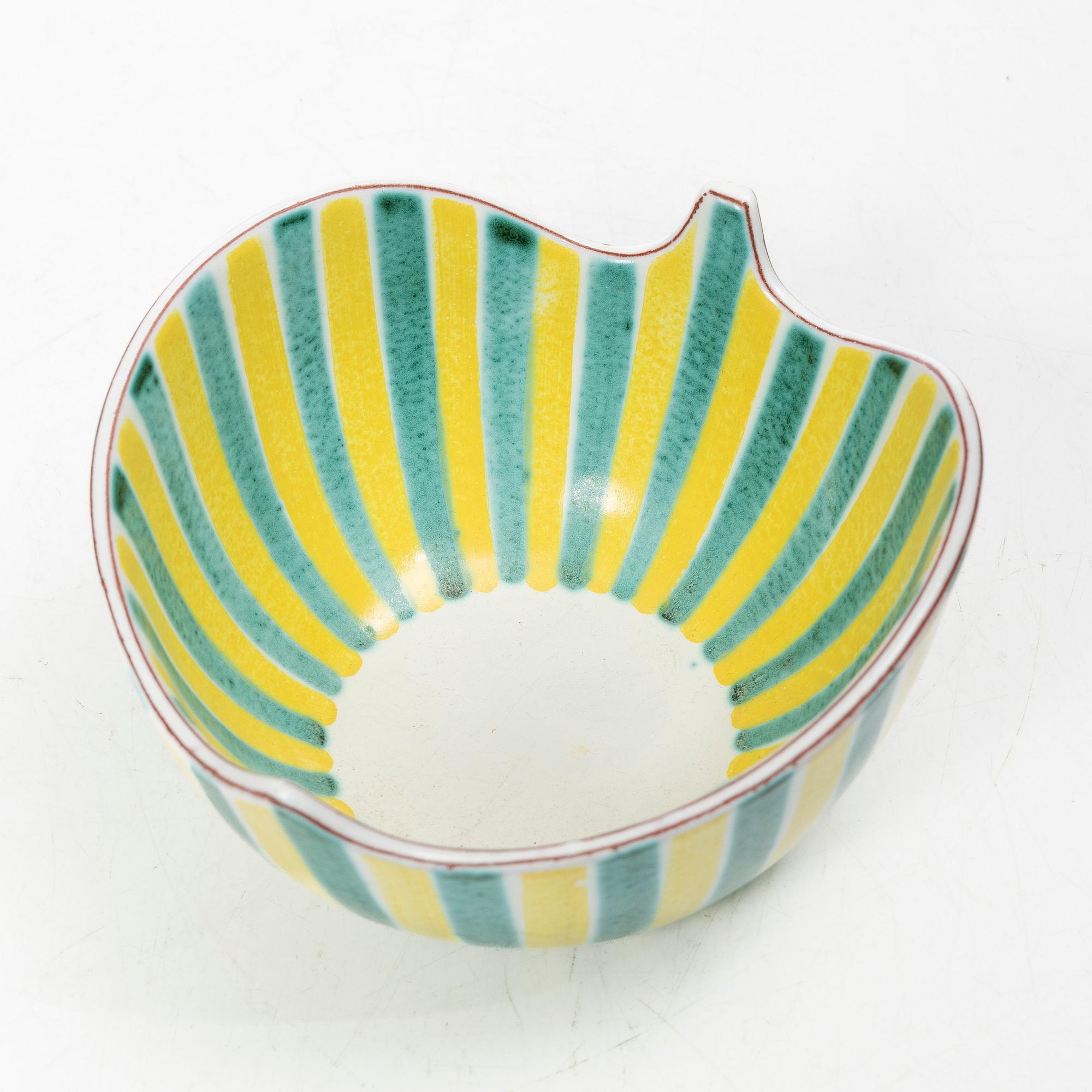 Stig Lindberg, Bowl, faience, Gustavsberg Studio.
