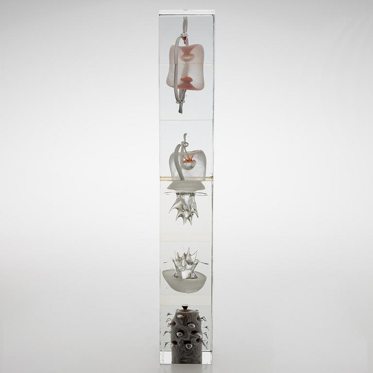 Oiva Toikka, glasskulptur, signerad Oiva Toikka Nuutajärvi Notsjö.