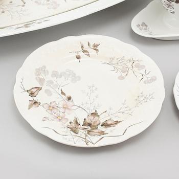 98 pieces of earthenware tableware from Rörstrand, model "Risa", produced between 1888- 1908.