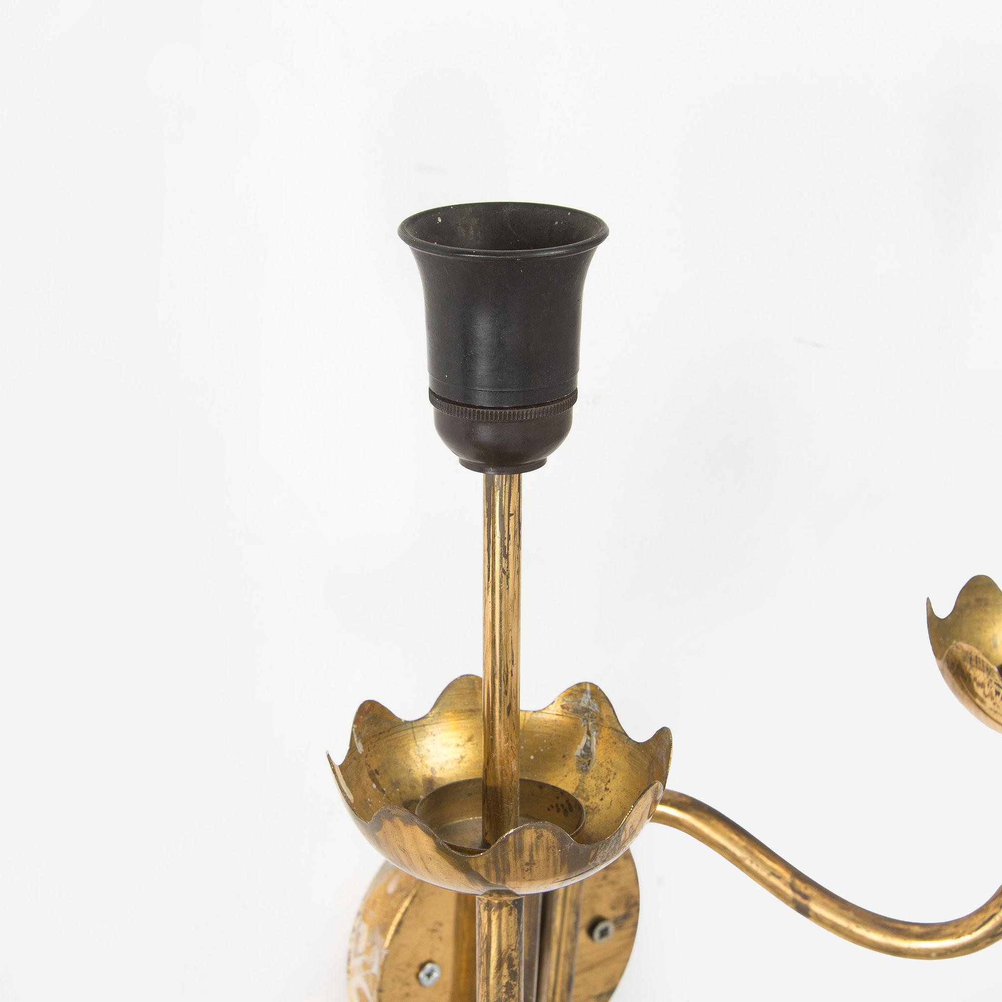 Vägglampa, 1900-talets mitt.