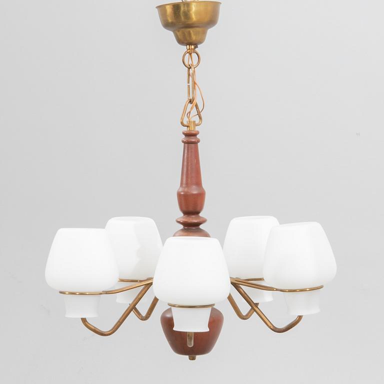 Hans Bergström, tillskriven, taklampa, Swedish Modern, ASEA, 1950-tal.