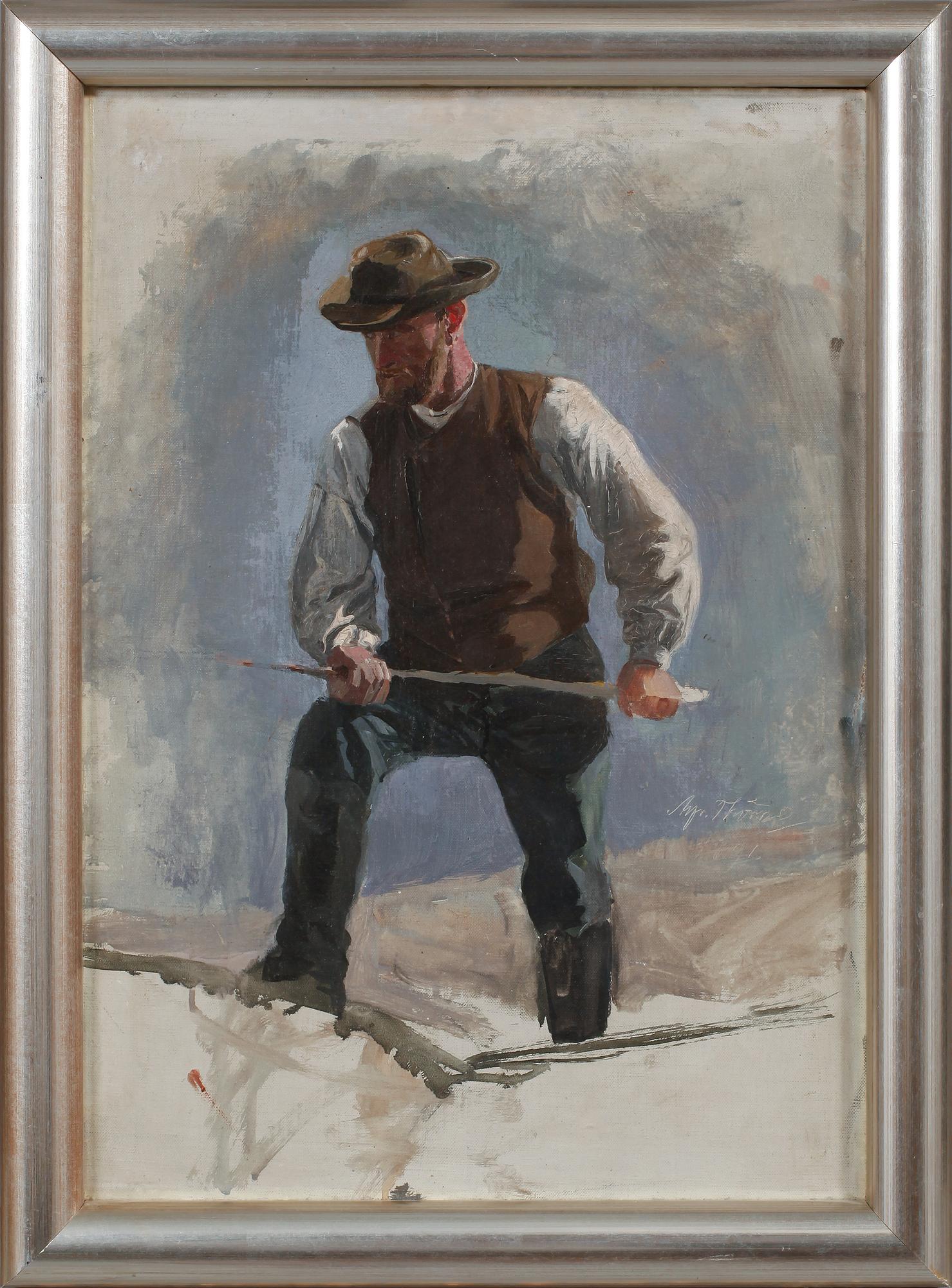 ALFRED THÖRNE, olja på duk, signerad och daterad 1891.