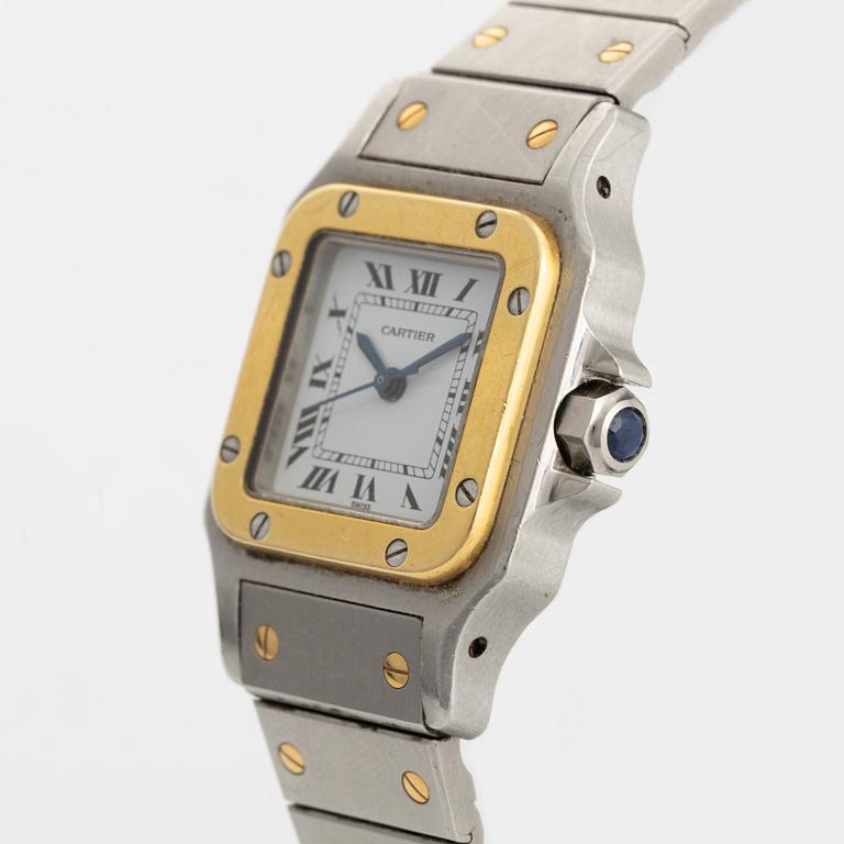 Cartier, Santos Carrée, wristwatch, 23,5 x 23,5 (34,5) mm.