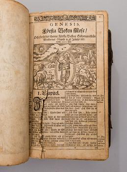 A Swedish bible from 1688, printed in Amsterdam.