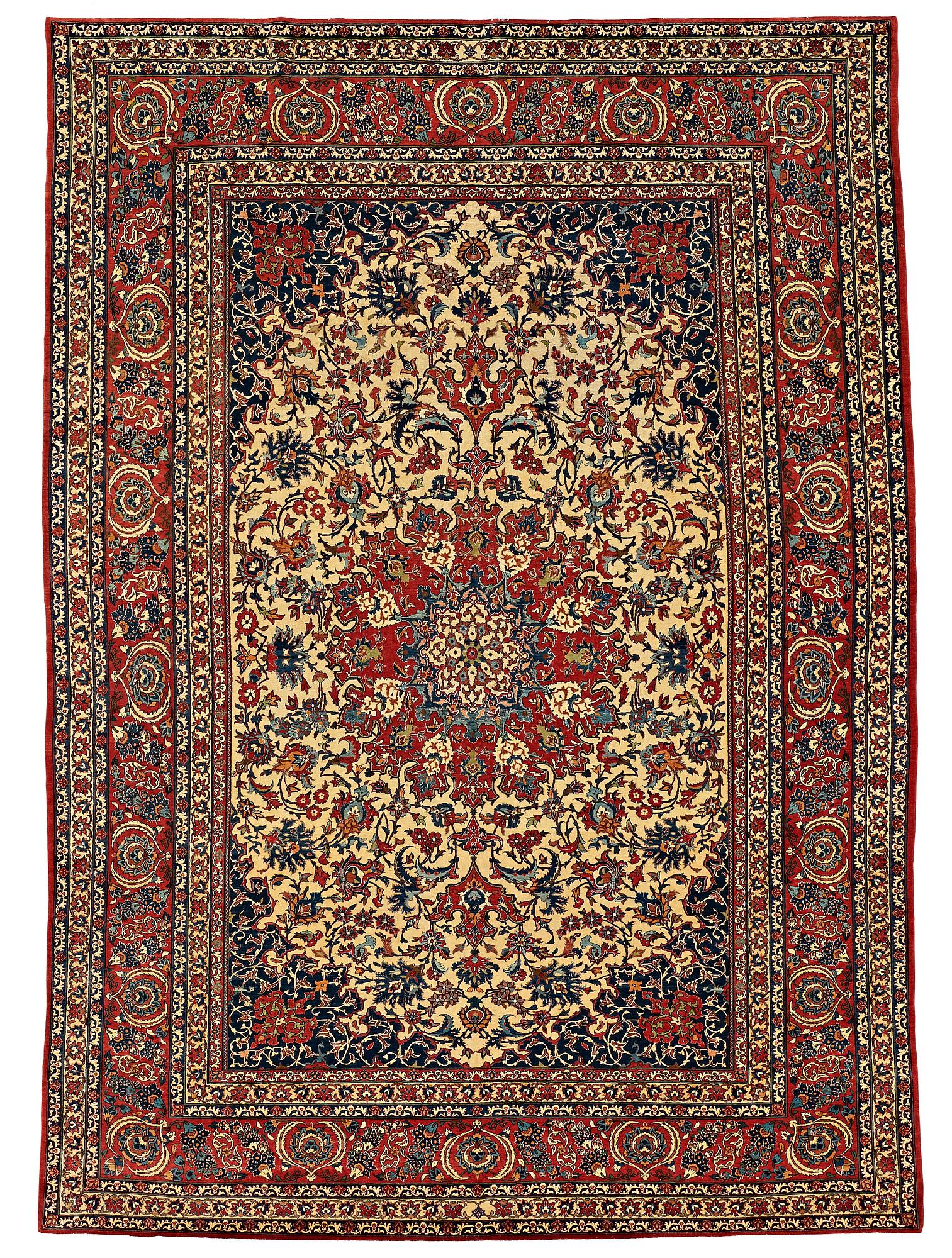 MATTO, a semi-antique Esfahan, ca 334 x 237,5 cm.