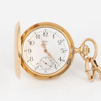 Halda Fickurfabrik, pocket watch, hunter, 52 mm.