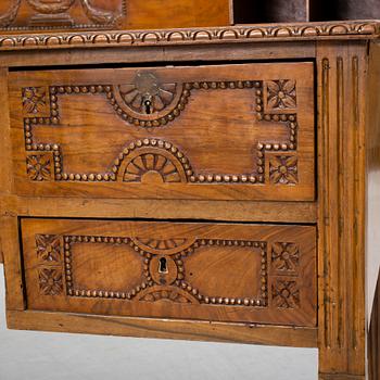 A 19th century desk and chair.