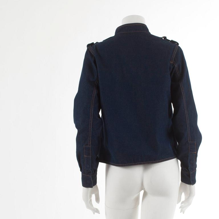 YVES SAINT LAURENT, a denim jacket.