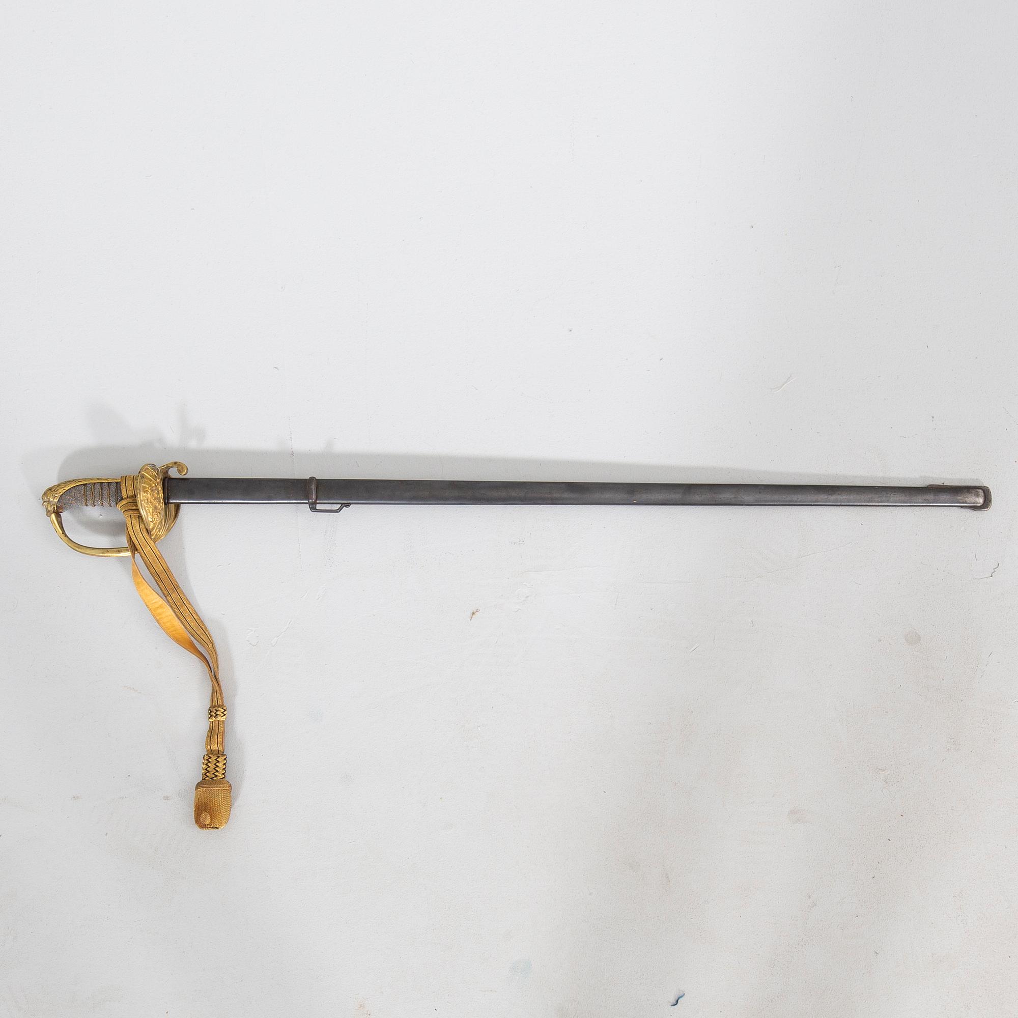 A Swedish infantery sabre, c 1870s, long.