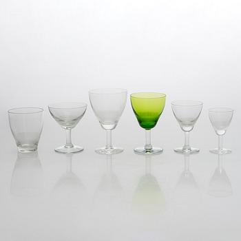 Kaj Franck, glasservis, 70 delar, "Fennia" Nuutajärvi Notsjö. Formgiven 1951.