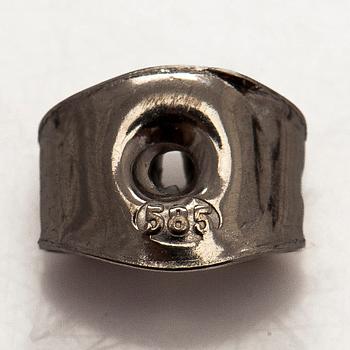 Korvakorut, briljanttihiotut timantit yhteensä 1,48 ct, 14K valkokultaa.