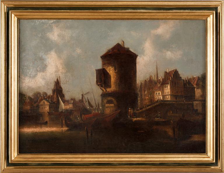 OKÄND KONSTNÄR, olja på duk. Flamländsk skola, 1800-tal.