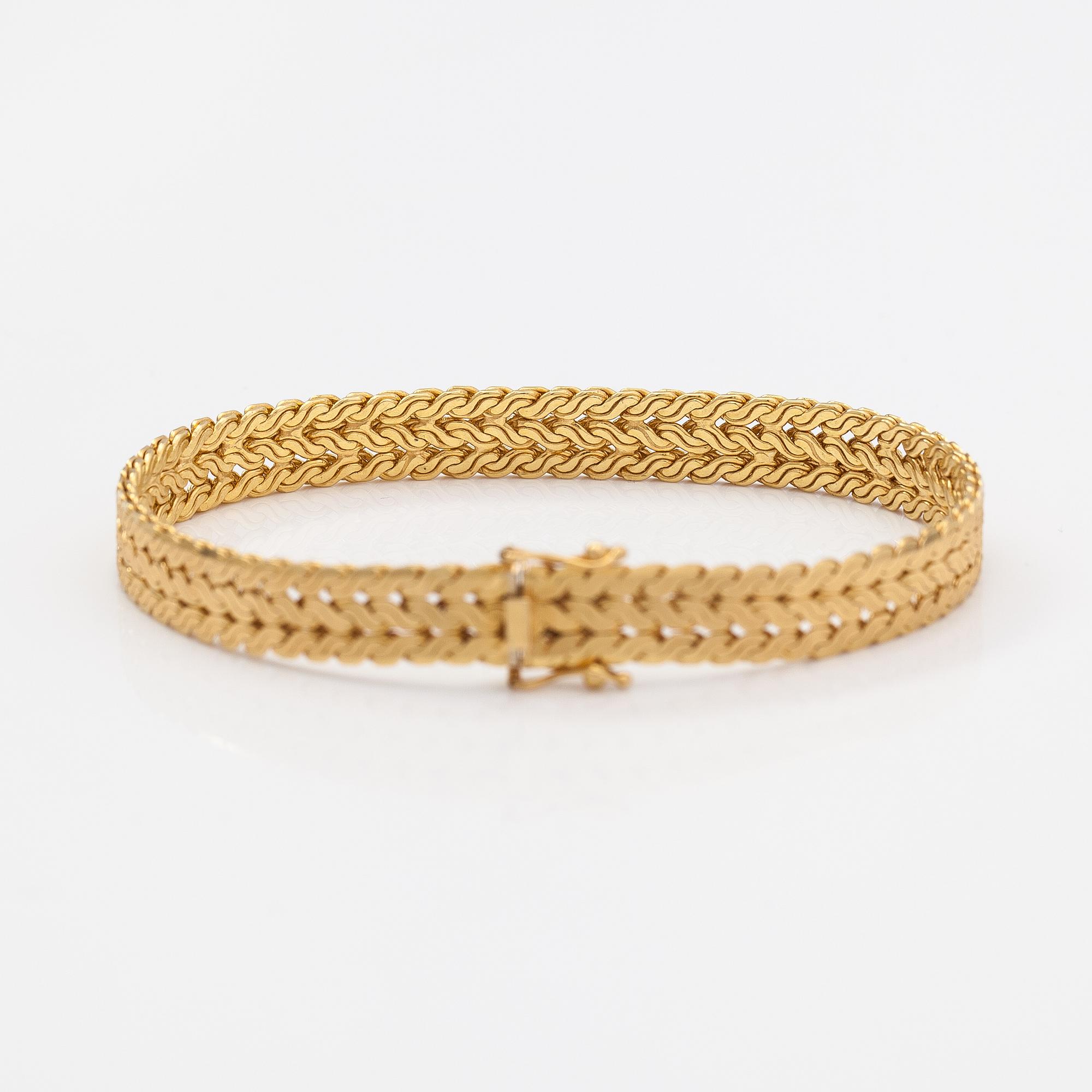 Armband, 18K guld. Unoaerre, Italien.