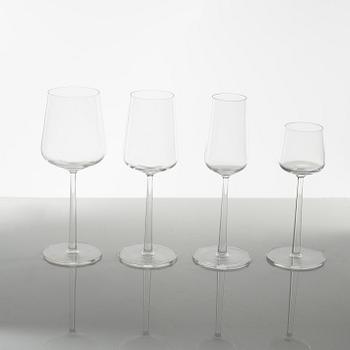 Alfredo Häberli, glass service, 48 pieces, "Essence", Iittala, Finland, 21st century.