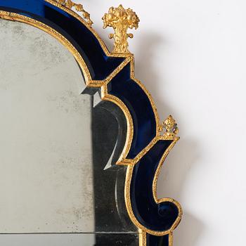 Spegel, tillskriven Burchard Precht ca 1720, Barock.
