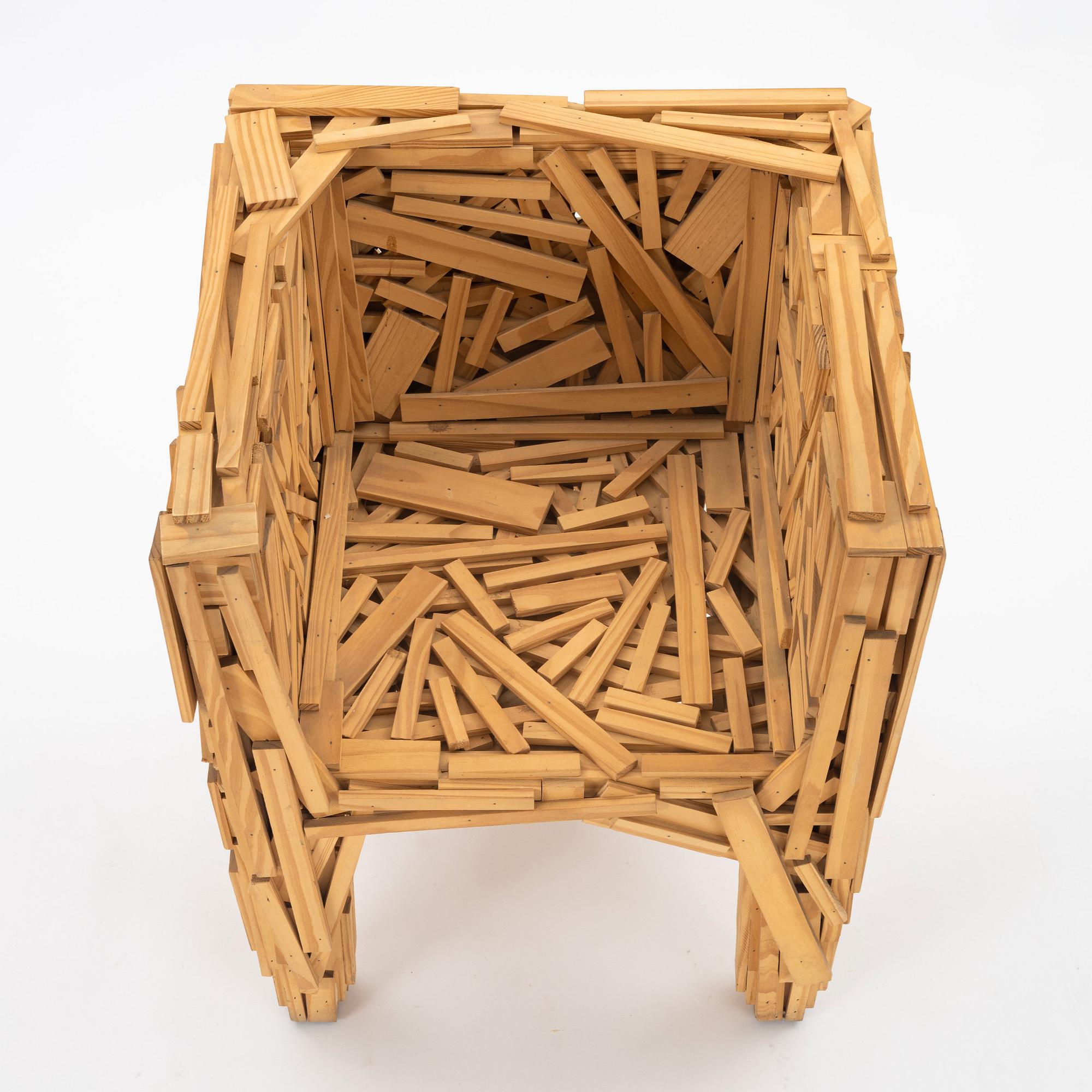 Fernando & Humberto Campana, a signed and dated 'Favela chair', Edra, Italy, 2003.