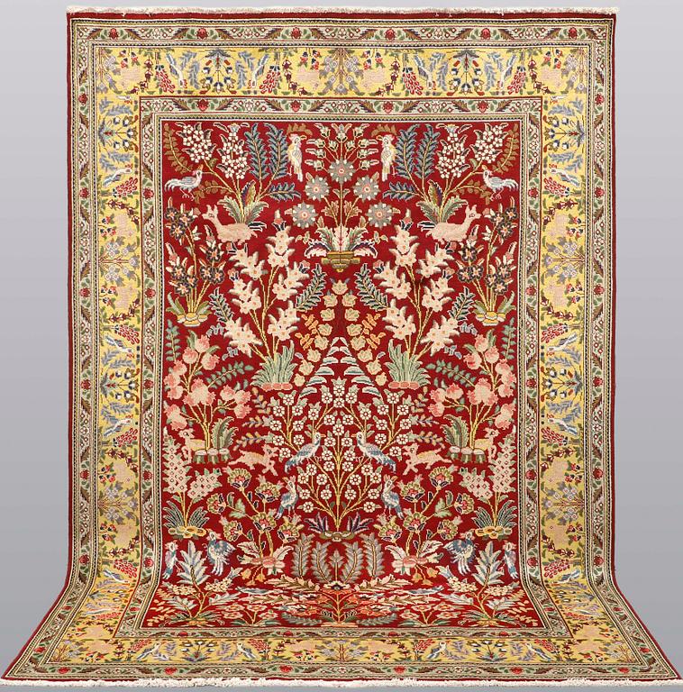 Matta Figural Tabriz, ca  300 x 198 cm.