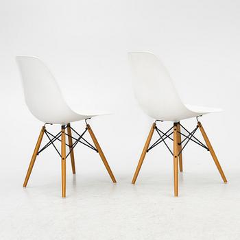 Charles & Ray Eames, Stolar, 6 st, "Plastic chair DSW", Vitra 2012-2013.
