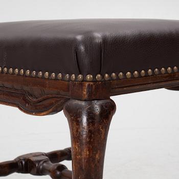 Two late-Baroque stools, around 1700.