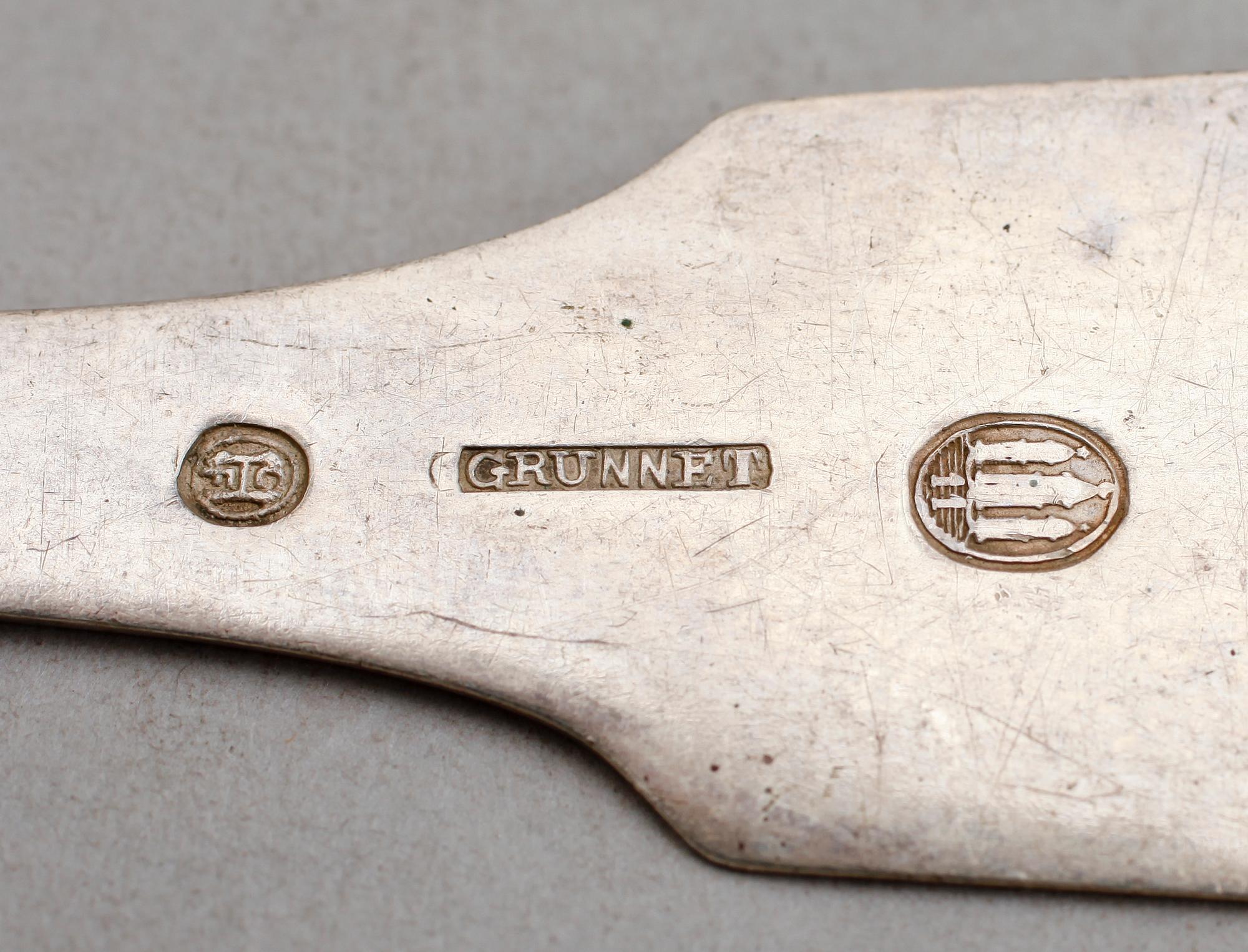 RAGUSKED, silver, Grunnet, Danmark 1911. Vikt ca 73 g.
